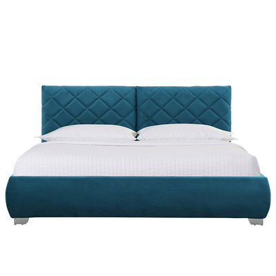 Cor opcional Tecido de veludo esmagado Elevador de gás Armazenamento de tamanho completo Cama confortável para dormir CE