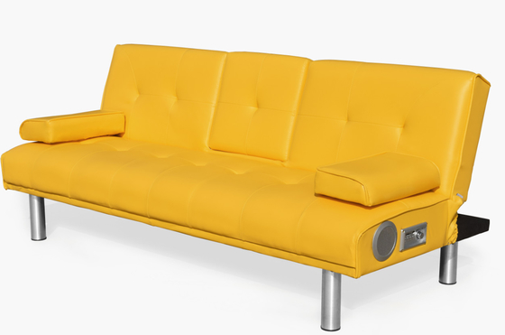 Sofá-cama dobrável amarelo Sala de estar em estilo europeu