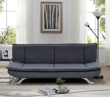Grey Fabric escuro 3 Seater Sofa Bed With Chrome Feet 100 partes de MOQ