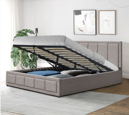 Quadros de cama com estofados de madeira