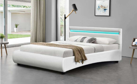 Tamanho King Led Quadrado de cama de estofado cores opcionais com confortobalão de sono BSCI