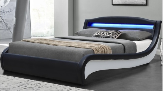Venda Quente Cama Acolchada LED com Cor Opcional para Mobiliário de Casa
