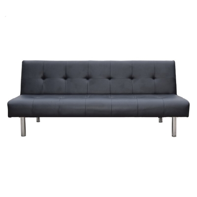 Descapotável sem braço, Sofá Loveseat, Cama de cama, Sofá Futon de PU Moderno