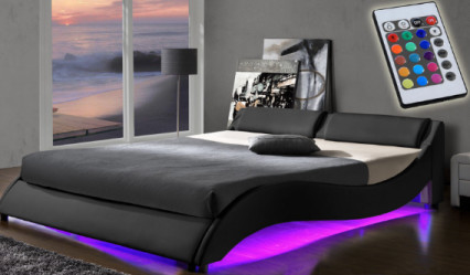 o diodo emissor de luz da tela do plutônio de 4ft estofou a mobília do quarto do OEM do ODM do otomano do quadro da cama