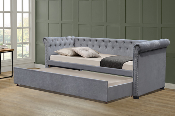 SUNNY European Upholstered Trundle Daybed único material da madeira compensada de 90 x de 190Cm