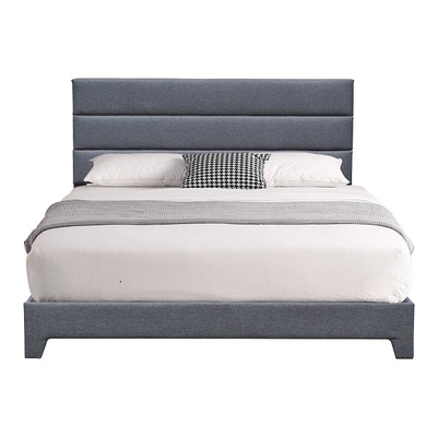 O rei moderno Size Upholstered Platform coloca com altura ajustável da cabeceira