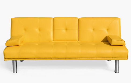 Sofá-cama dobrável amarelo Sala de estar em estilo europeu