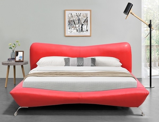 O falso vermelho cobre os pés do metal da madeira compensada do quadro da cama cobre fabricantes da cama