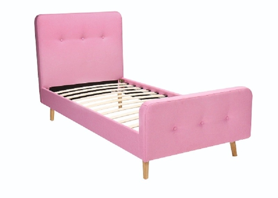 Fabricante estofado da cama do tamanho da rainha do quadro da cama tela escandinava moderna