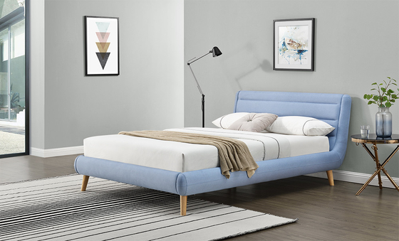 As crianças sem redução tela amarela/azul estofadas colocam fabricantes por atacado da cama
