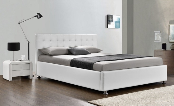 Escreva/fabricante estofado preto PU Leather Queen Size 50pcs MOQ da cama