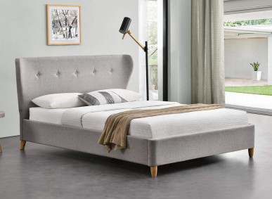 Cama estofada sem redução da tela de linho do projeto simples para o quarto 50pcs MOQ