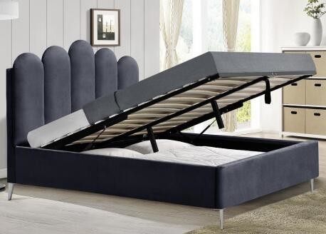 Cama personalizada por atacado do armazenamento do elevador de gás do quadro da cama do tamanho da rainha do Manufactory