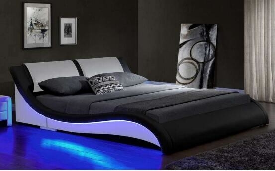 O diodo emissor de luz do projeto ergonômico estofou fabricantes por atacado remotos da cama de Cotrol da cama