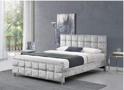 Quadro da cama do tamanho de Crystal Button European Style King com cabeceira alguma cor