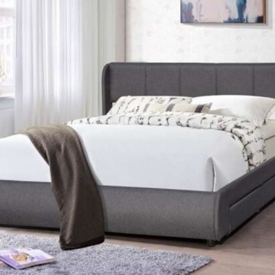 Cama confortável da cabeceira da cama moderna do rei Size Upholstered Platform