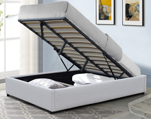 O trabalho estofado moderno do quadro da cama das venezianas da espuma com conjunto da cabeceira exigiu