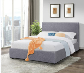 Moderno Design Linho Tecido King Tamanho Tufted armazenamento Quadro de cama BSCI