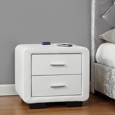 Mesa de cama colorida moderna com duas gavetas opcionais para o seu quarto