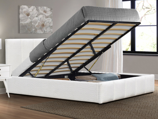 Gás de elevação de armazenamento 400lbs plataforma tapiçada cama de madeira com hidráulica