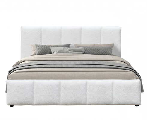 Gás de elevação de armazenamento 400lbs plataforma tapiçada cama de madeira com hidráulica
