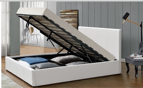Cama de armazenamento de elevadores de gás de várias cores de couro PU