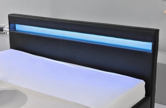 Cama de cama LED tem luzes LED para ajudá-lo a dormir e contém quatro gavetas de armazenamento