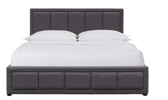 Quadros de cama com estofados de madeira