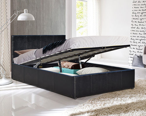 A cama estofada é uma cama que poupa espaço e pode guardar coisas que você não usa