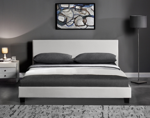 Morden Design Simples Cama de couro PU estofada