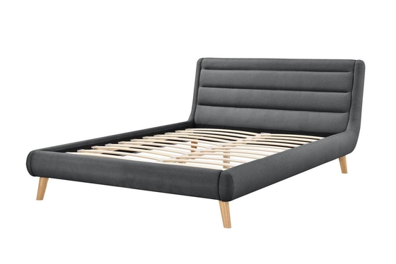 Quadro de cama estofado com forma e design únicos irá se encaixar no seu estilo de decoração.
