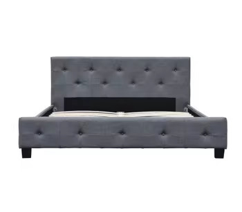 Quadro suave e bonito de cama estofada com cabeceira curva e design único