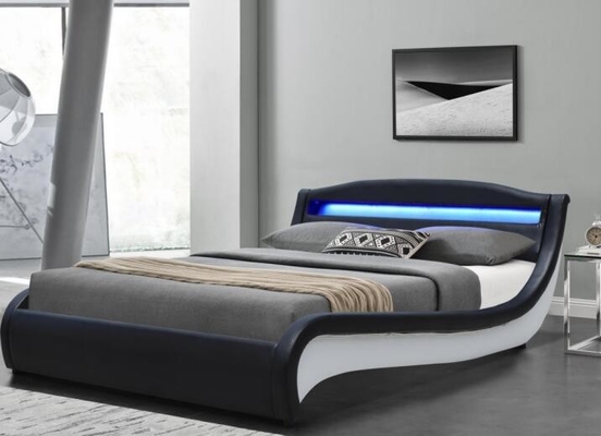 O diodo emissor de luz do tamanho do dobro SF896 estofou o plutônio branco do preto da cama com cabeceira