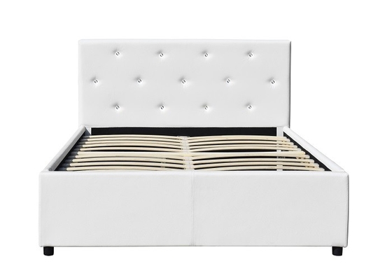 Tamanho dobro da cama de Sunny Modern Faux Leather Storage com OEM das gavetas