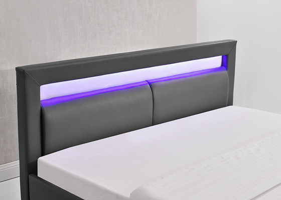 plataforma estofada molho do rei Size Big Cupboard do quadro da cama da madeira compensada de 150x190cm