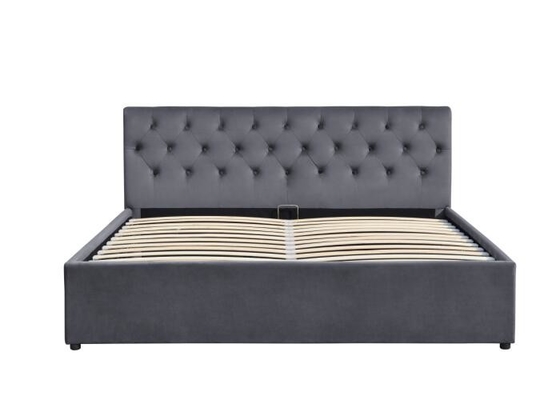 A madeira compensada estofou a cama adornada do armazenamento