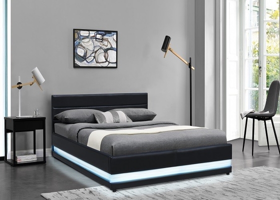 Cama EN1725 Sunny Home Furniture Black do armazenamento do elevador de gás do estilo de Europa