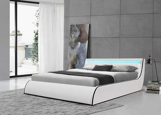 Mobília curvada real do quarto do rei Size Bed Set do clássico luxuoso do otomano