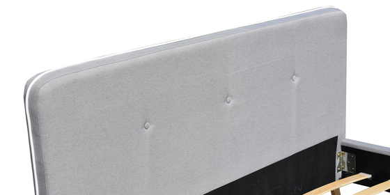 As crianças personalizadas estofaram o botão da cama adornado com tela Grey Easy Assemble claro