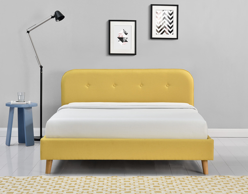 O ODM adornou a cama de plataforma estofada 140x200Cm simples moderno da rainha