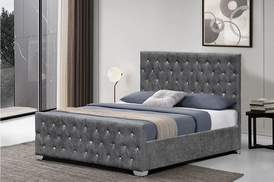 BSCI estofou o quadro da cama com Diamond Headboard European Style Customized