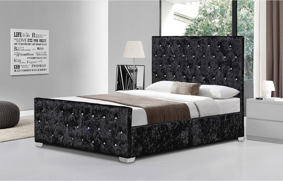 BSCI estofou o quadro da cama com Diamond Headboard European Style Customized