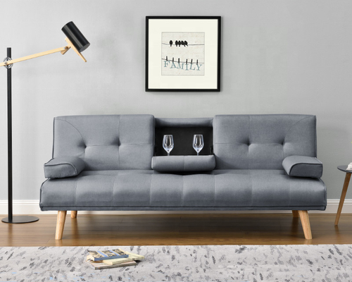 Veludo amarelo Multifunction Sofabed