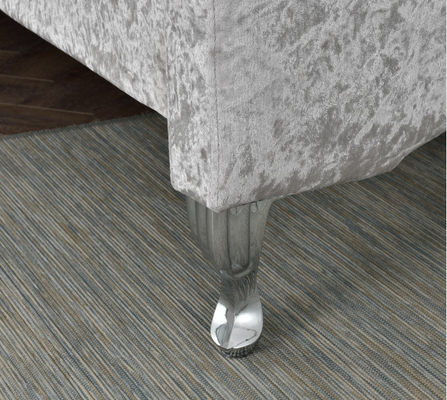 Tira adornada Crystal Button European Style do fiapo da cama do armazenamento de Duble tamanho luxuoso