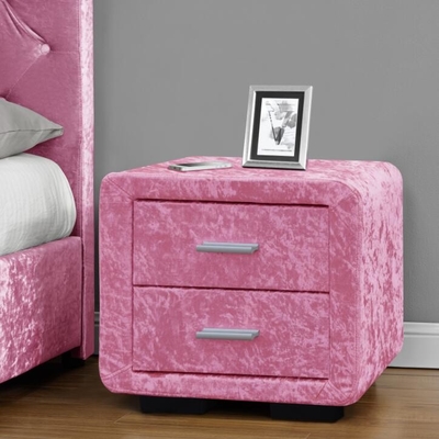 Pequena e prática mesa de cama de tecido rosa conveniente para a loja CE